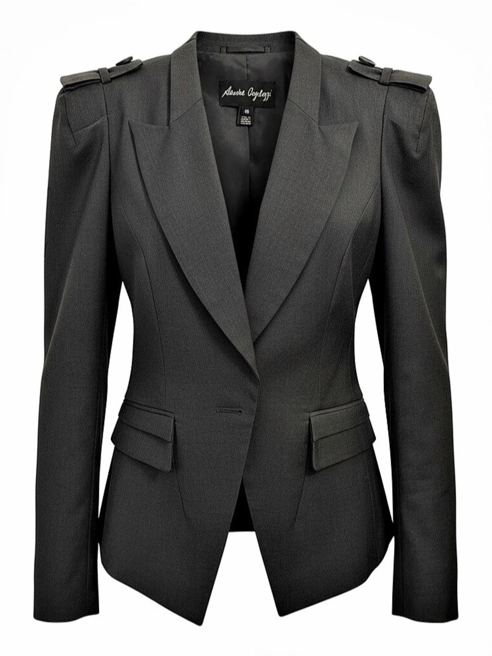 Sandra Angelozzi Blazer in Gray Size 36 Like New